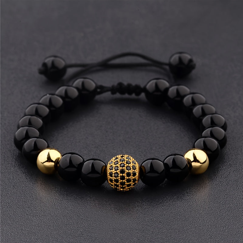 Pulseira de Miçanga Metálica - Conquistador