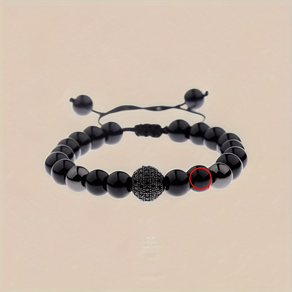 Pulseira de Miçanga Metálica - Conquistador
