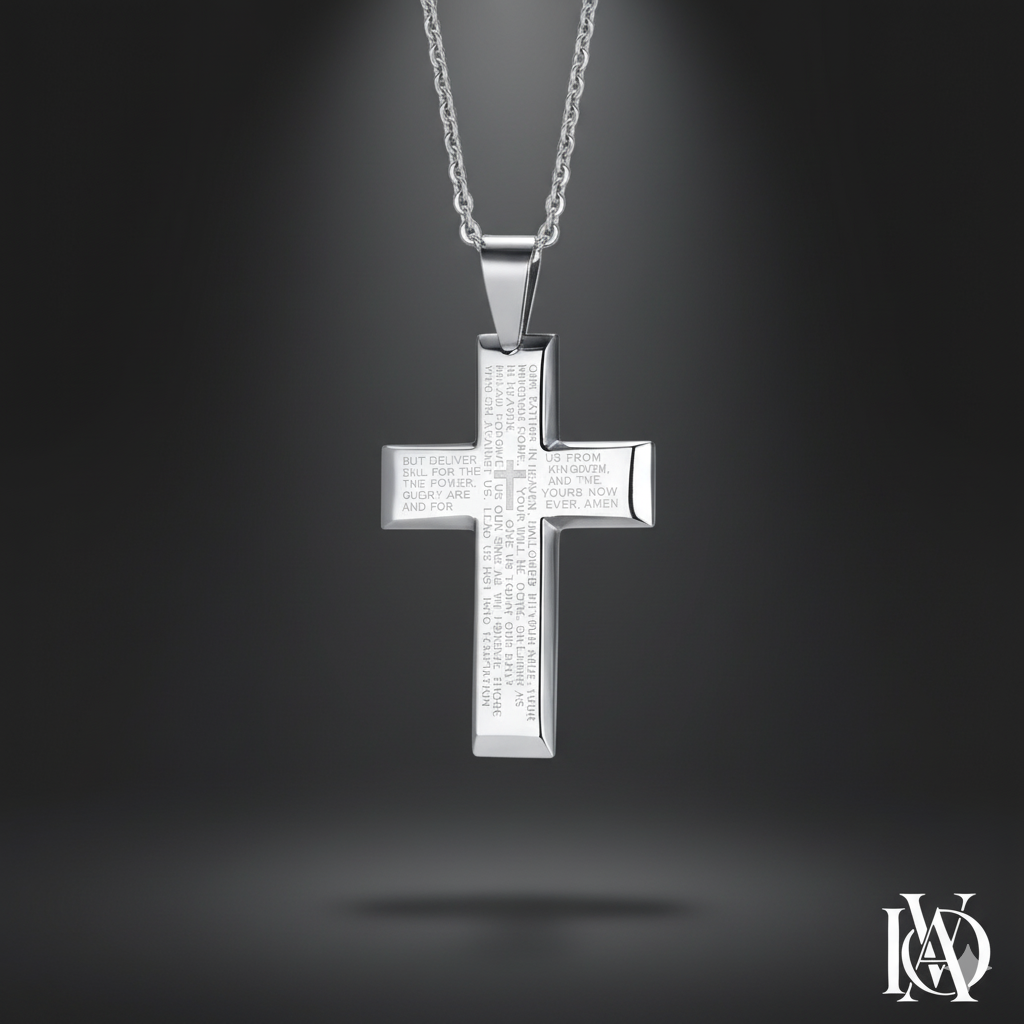 Colar Masculino - Cruz Sagrada de Deus