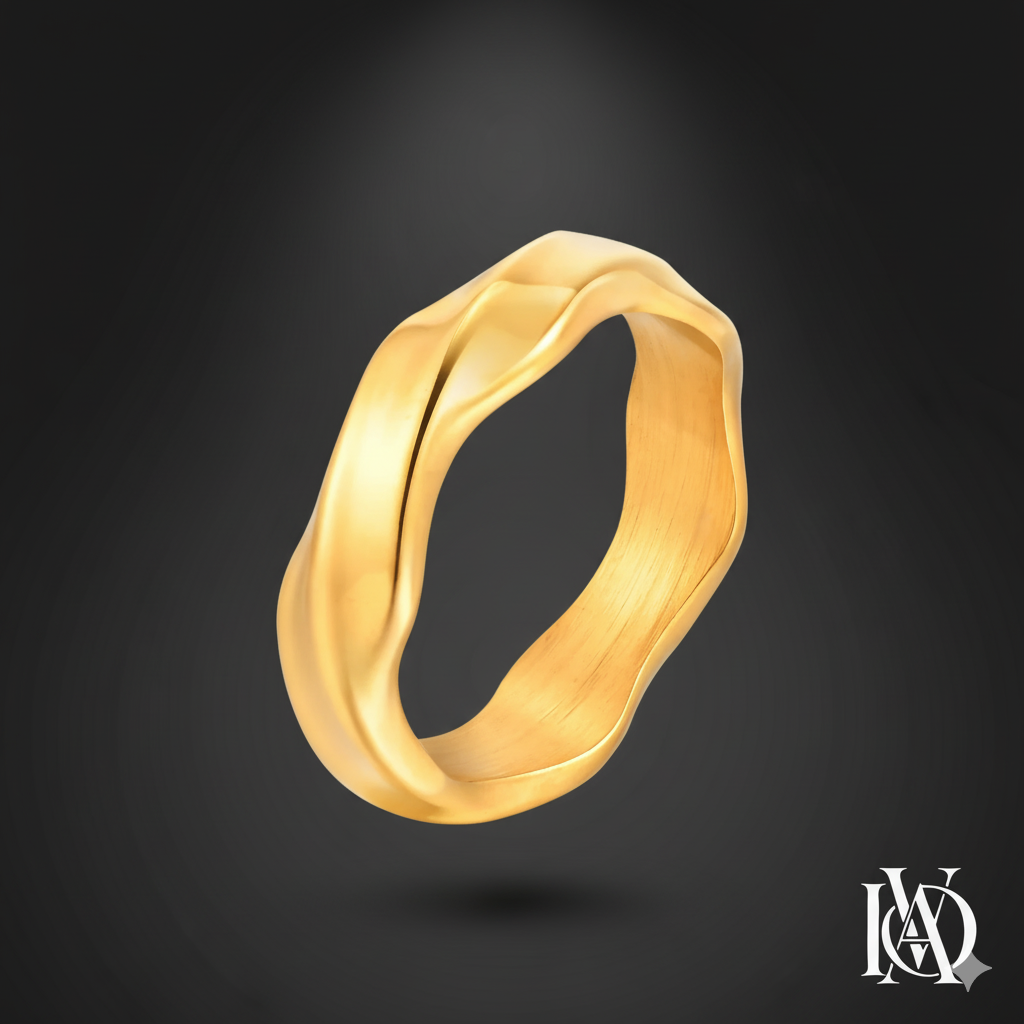 Anel Masculino – Alpha - em Aço