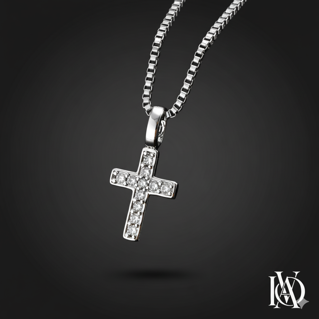 Cordão Masculino - Cruz Diamantada