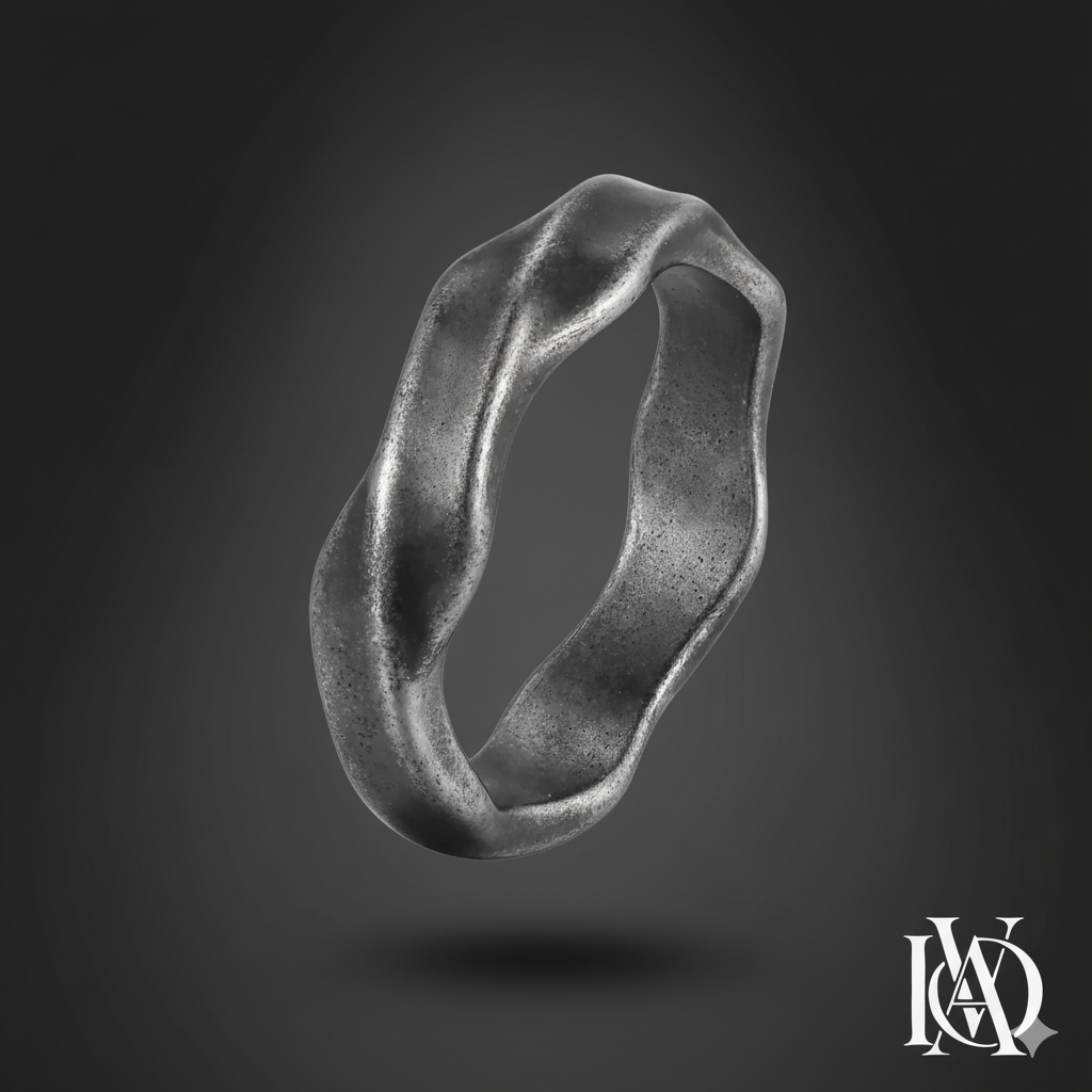 Anel Masculino – Alpha - em Aço