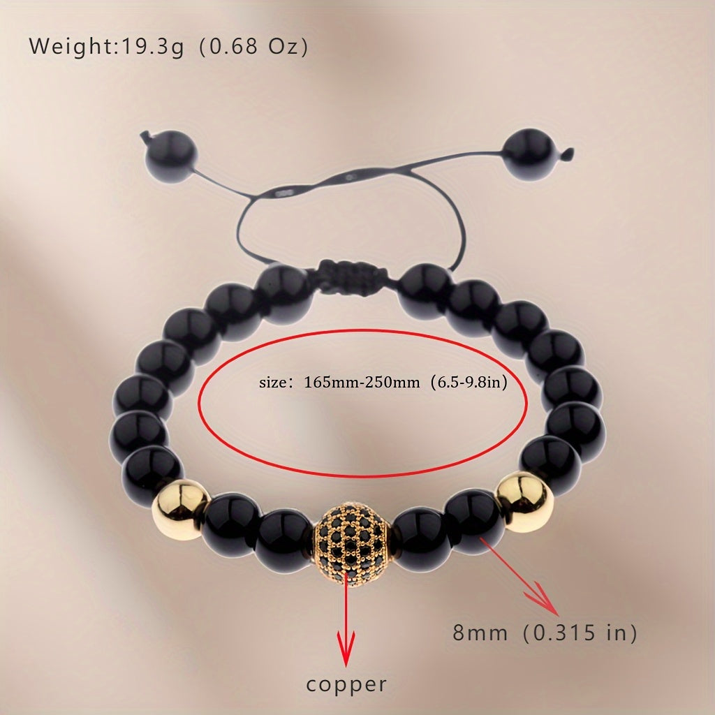 Pulseira de Miçanga Metálica - Conquistador