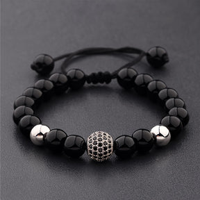 Pulseira de Miçanga Metálica - Conquistador