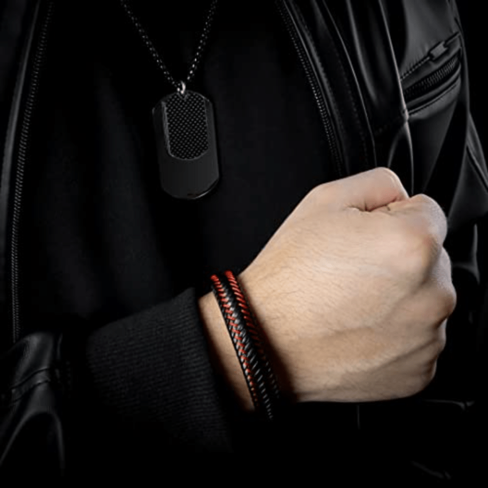 Pulseira de Couro Magnética - The RedLine