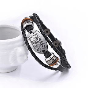 Pulseira de Couro - Jesus is Lord