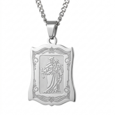 Colar Aço Inoxidável Nossa Senhora do Rocio - Prata