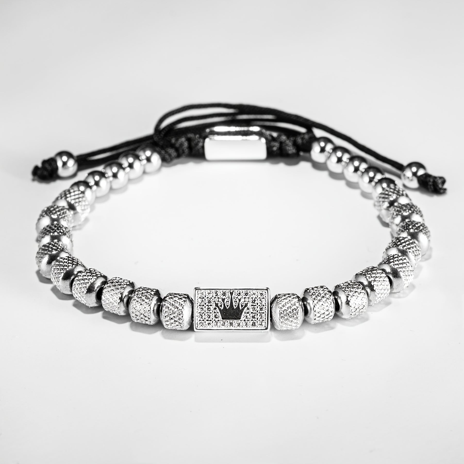 Pulseira Miçanga Metálica - Príncipe Herdeiro