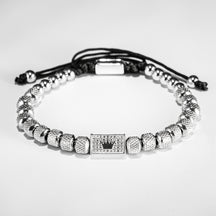 Pulseira Miçanga Metálica - Príncipe Herdeiro