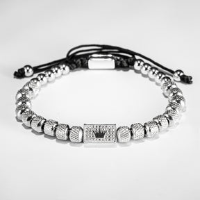 Pulseira Miçanga Metálica - Príncipe Herdeiro