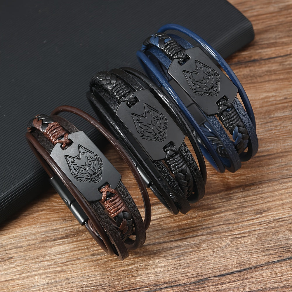 Pulseira de Couro Viking