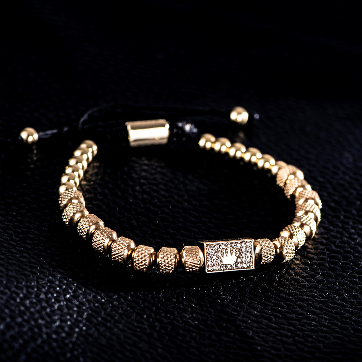 Pulseira Miçanga Metálica - Príncipe Herdeiro