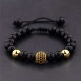 Pulseira de Miçanga Metálica - Conquistador