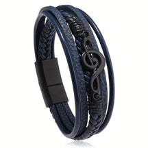 Pulseira de Couro - Clave de Sol