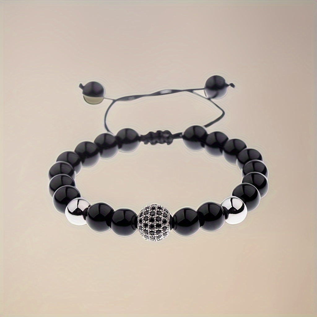 Pulseira de Miçanga Metálica - Conquistador