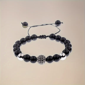 Pulseira de Miçanga Metálica - Conquistador