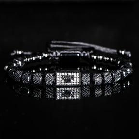 Pulseira Miçanga Metálica - Príncipe Herdeiro