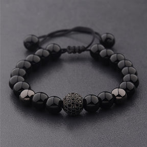 Pulseira de Miçanga Metálica - Conquistador