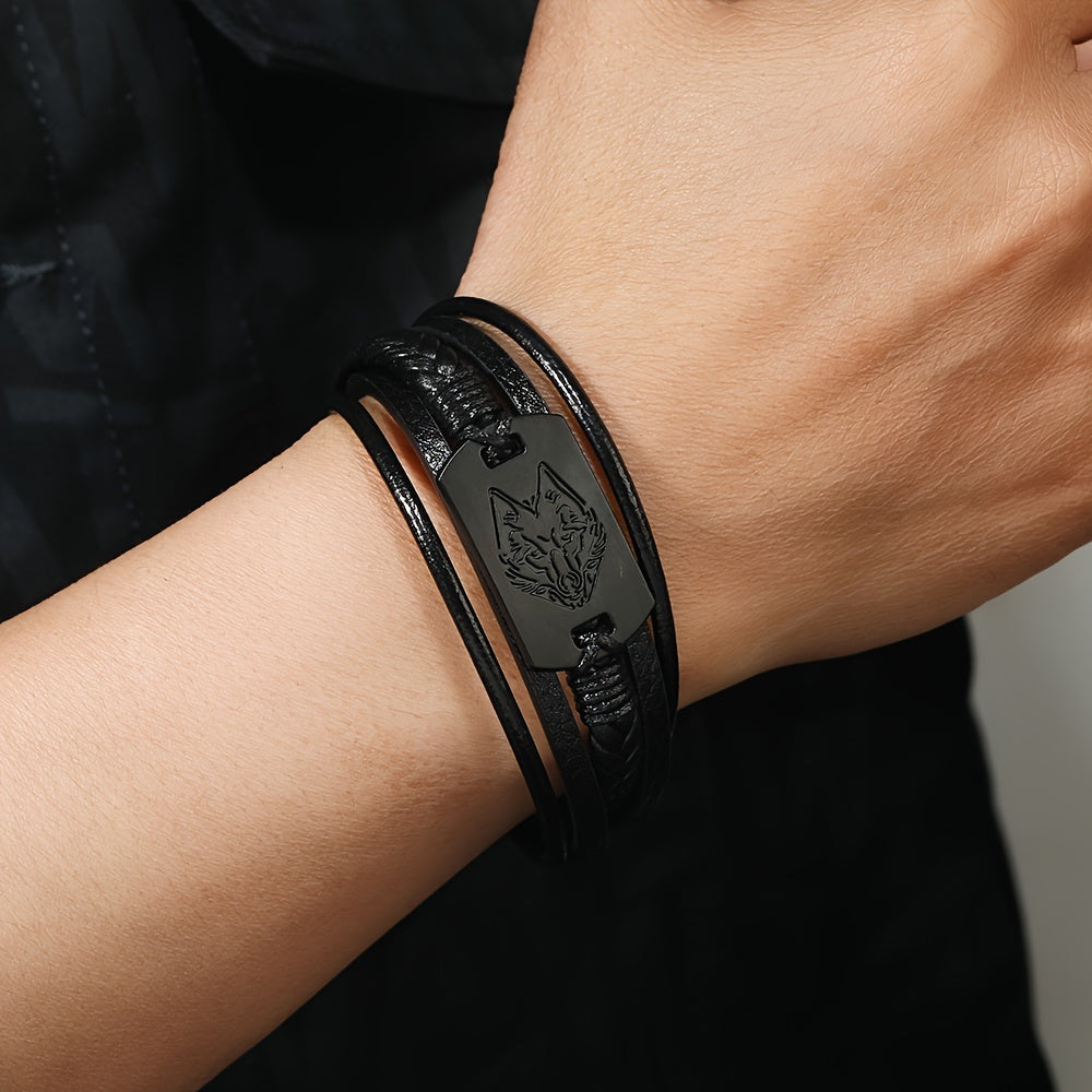 Pulseira de Couro Viking
