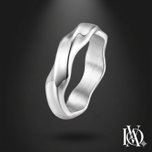 Anel Masculino – Alpha - em Aço