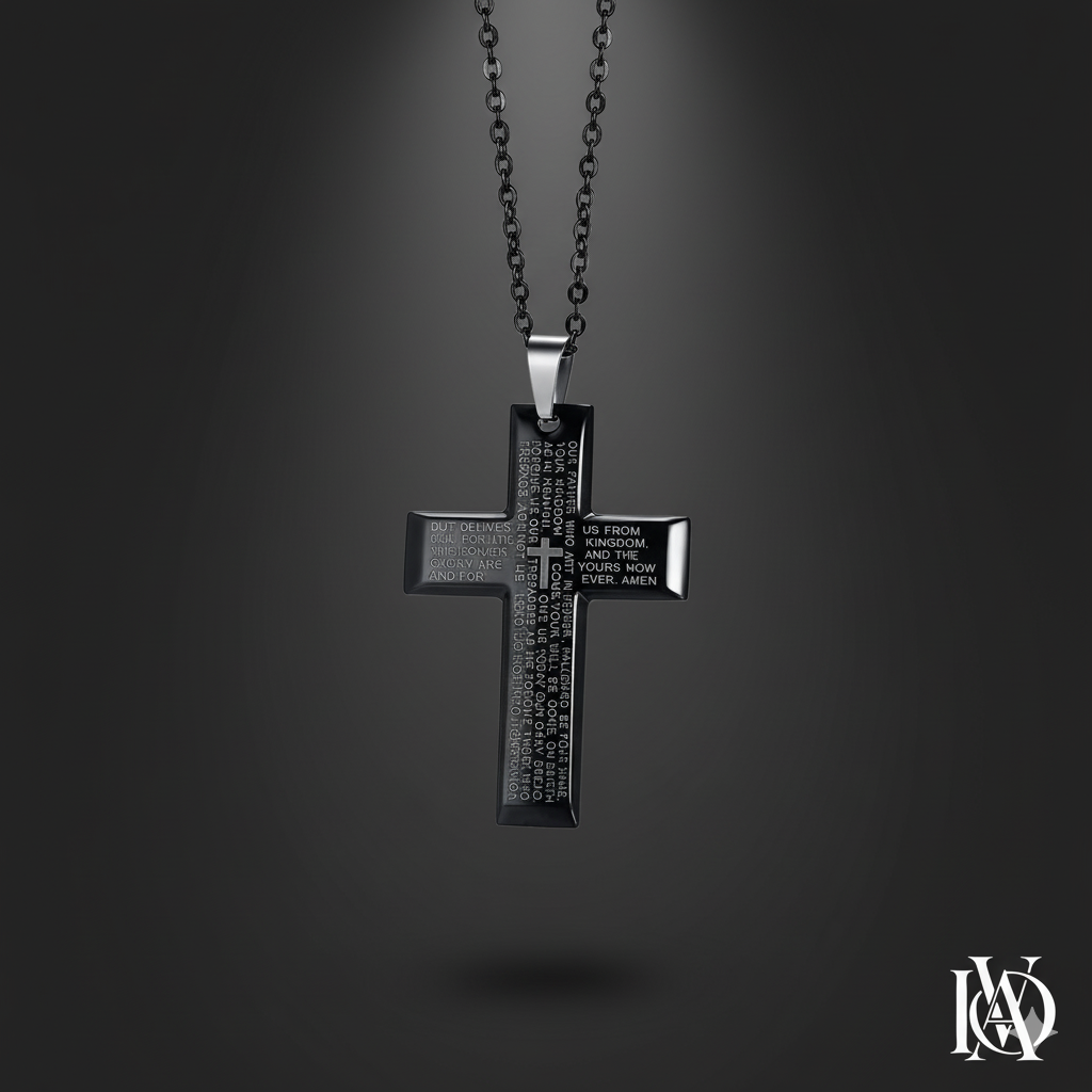 Colar Masculino - Cruz Sagrada de Deus