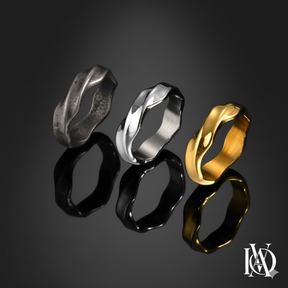 Anel Masculino – Alpha - em Aço