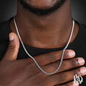 Cordão Masculino - Corrente Fina em Prata