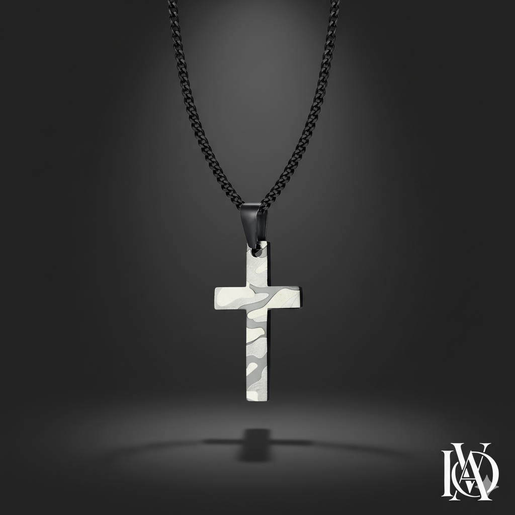 Colar Masculino - Cruz Sagrada de Deus