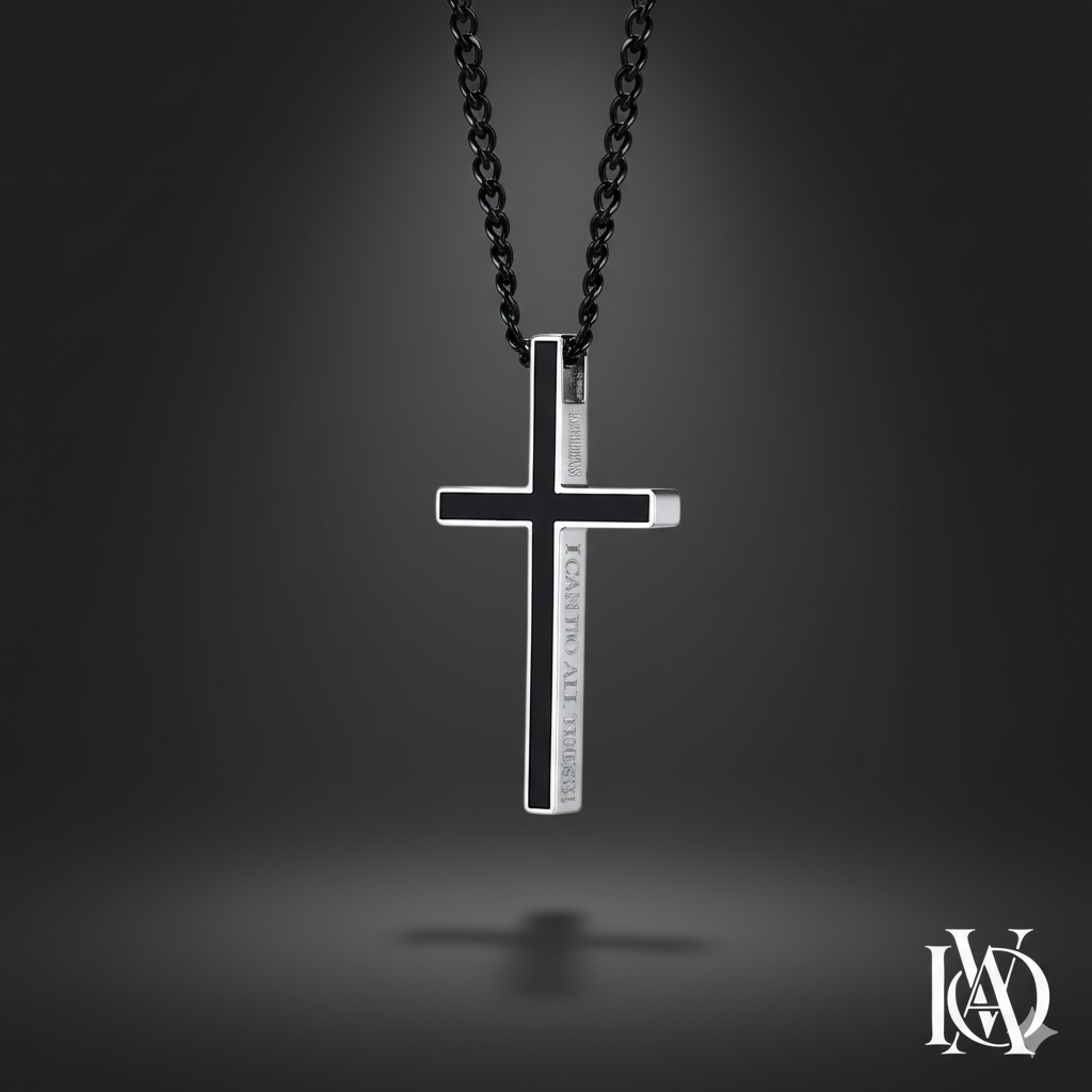 Colar Masculino - Cruz Sagrada de Deus