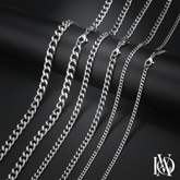 Cordão Masculino - Corrente Fina em Prata