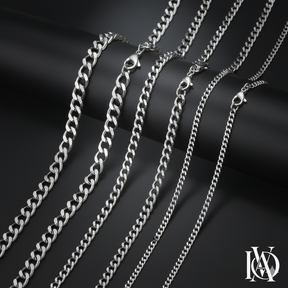 Cordão Masculino - Corrente Fina em Prata