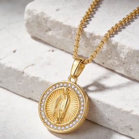 Colar Masculino Aço Inox - Nossa Senhora de Guadalupe