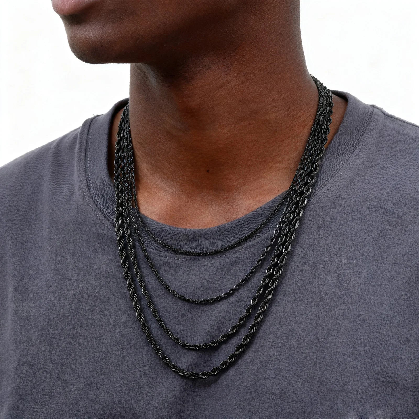 Colar Masculino - Corrente Trançada