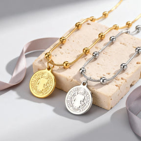 Gargantilha Feminina Aço Inox - Medalha de São Bento