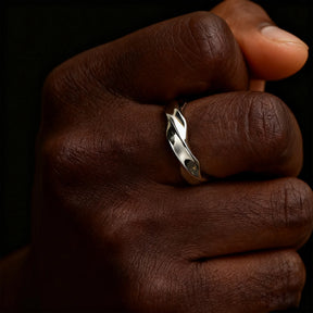 Anel Masculino – Alpha - em Aço