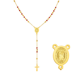 Terço Colar Feminino - Vermelho