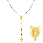 Terço Colar Feminino - Preto