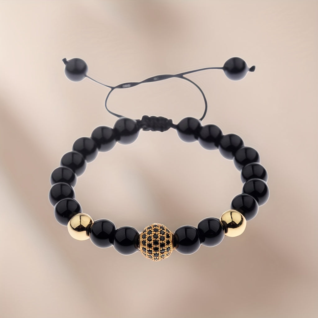 Pulseira de Miçanga Metálica - Conquistador