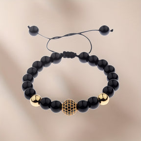 Pulseira de Miçanga Metálica - Conquistador