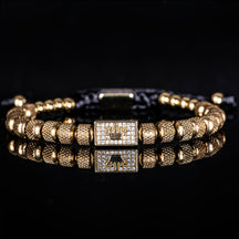 Pulseira Miçanga Metálica - Príncipe Herdeiro