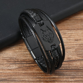 Pulseira de Couro Viking