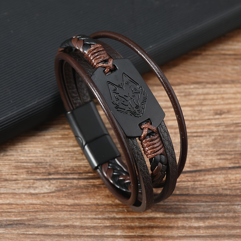 Pulseira de Couro Viking