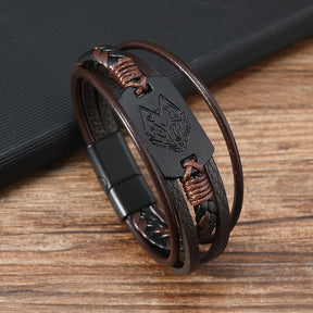 Pulseira de Couro Viking