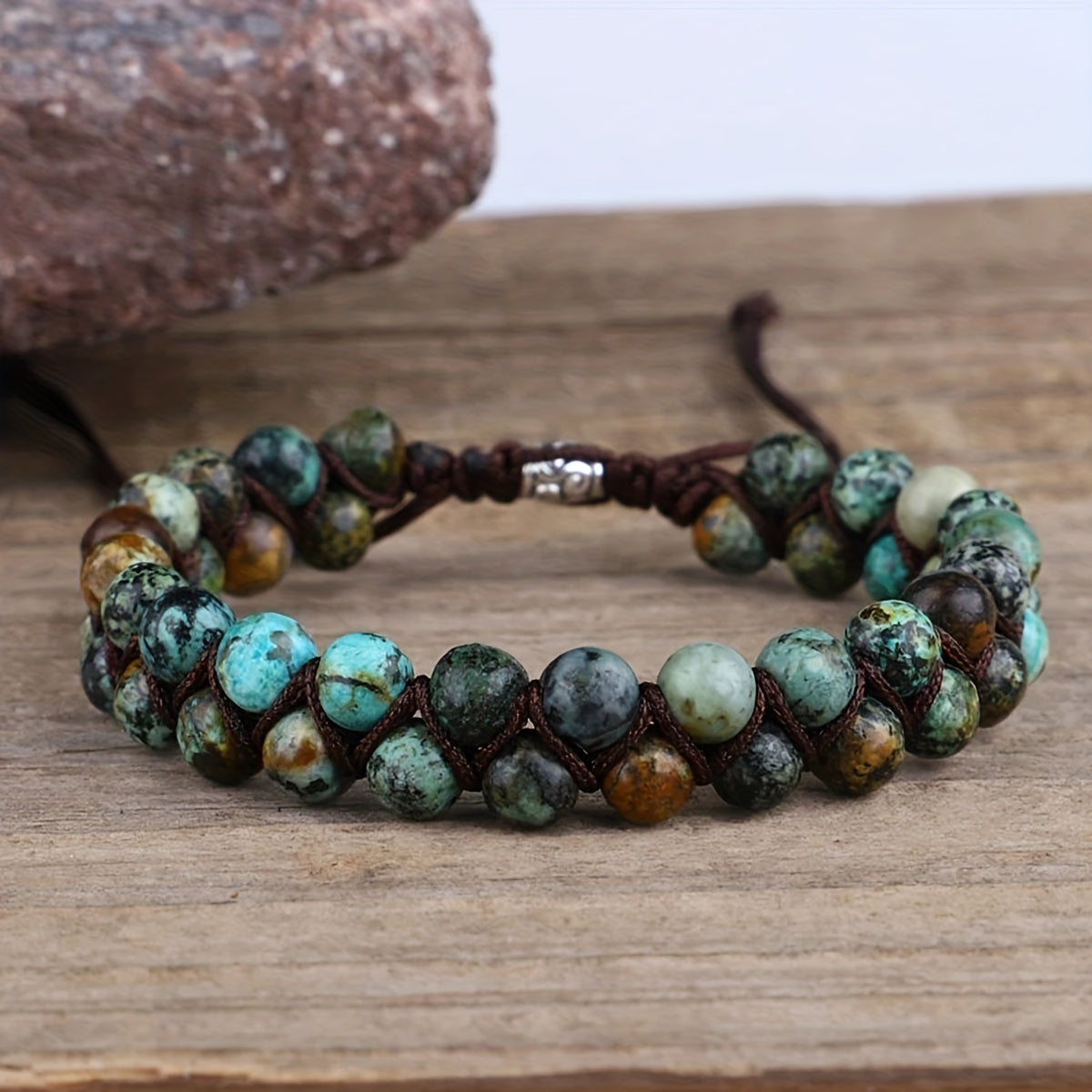 Pulseira Miçanga Trançada - O Solo Africano