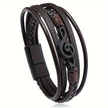 Pulseira de Couro - Clave de Sol