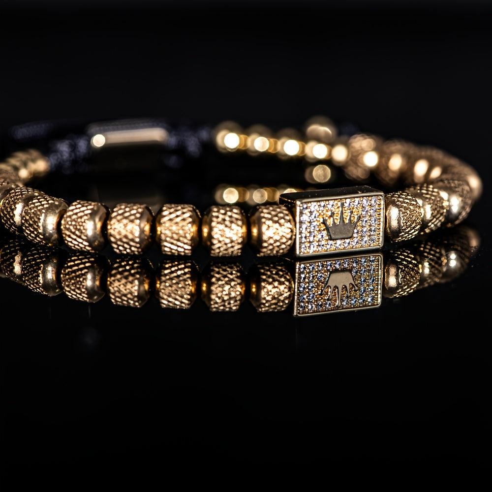 Pulseira Miçanga Metálica - Príncipe Herdeiro
