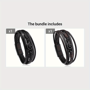 Pulseira de Couro - Clave de Sol